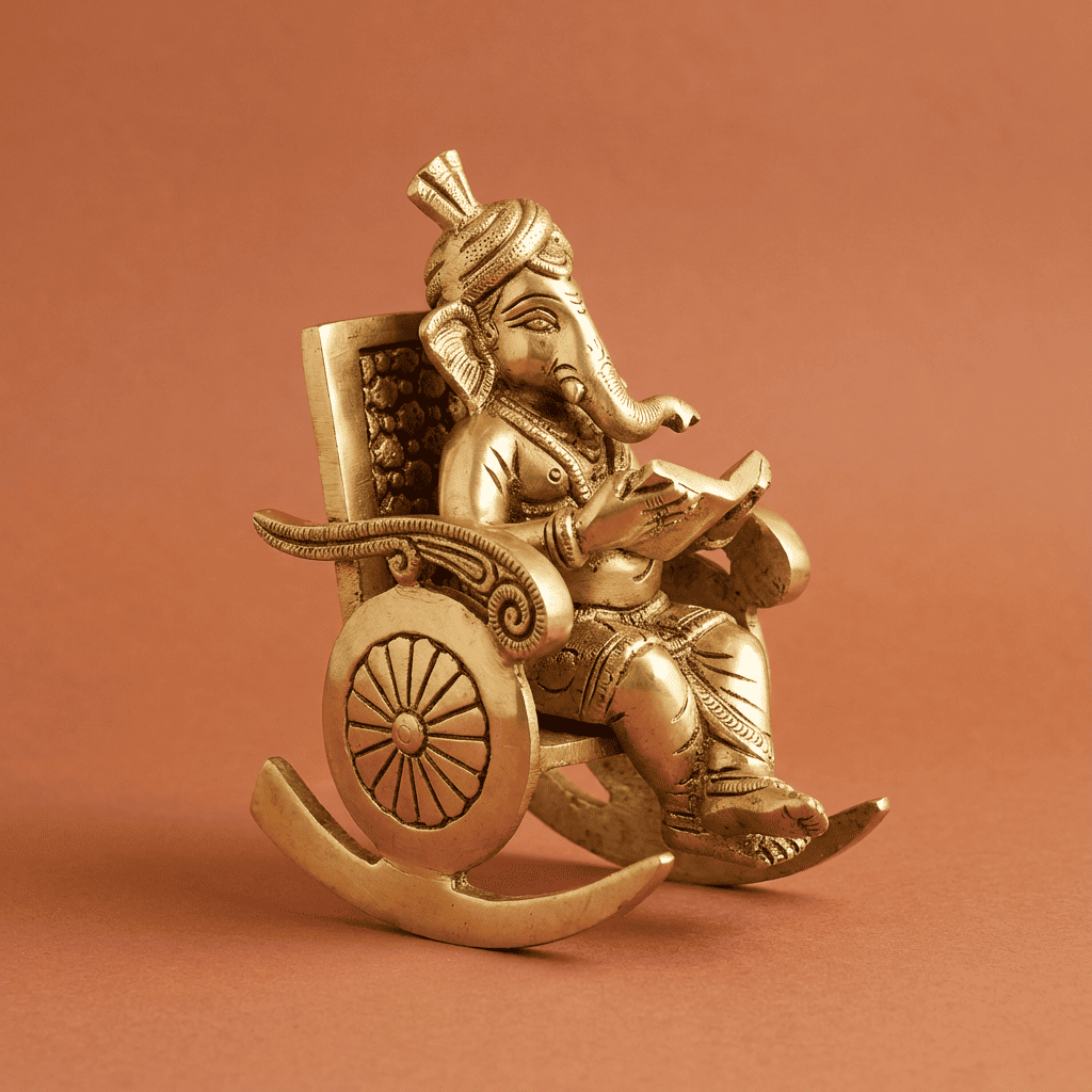 Ganesha on Rocking Chair - Small