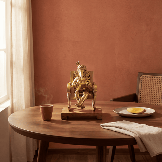 Ganesha on Rocking Chair - Mini