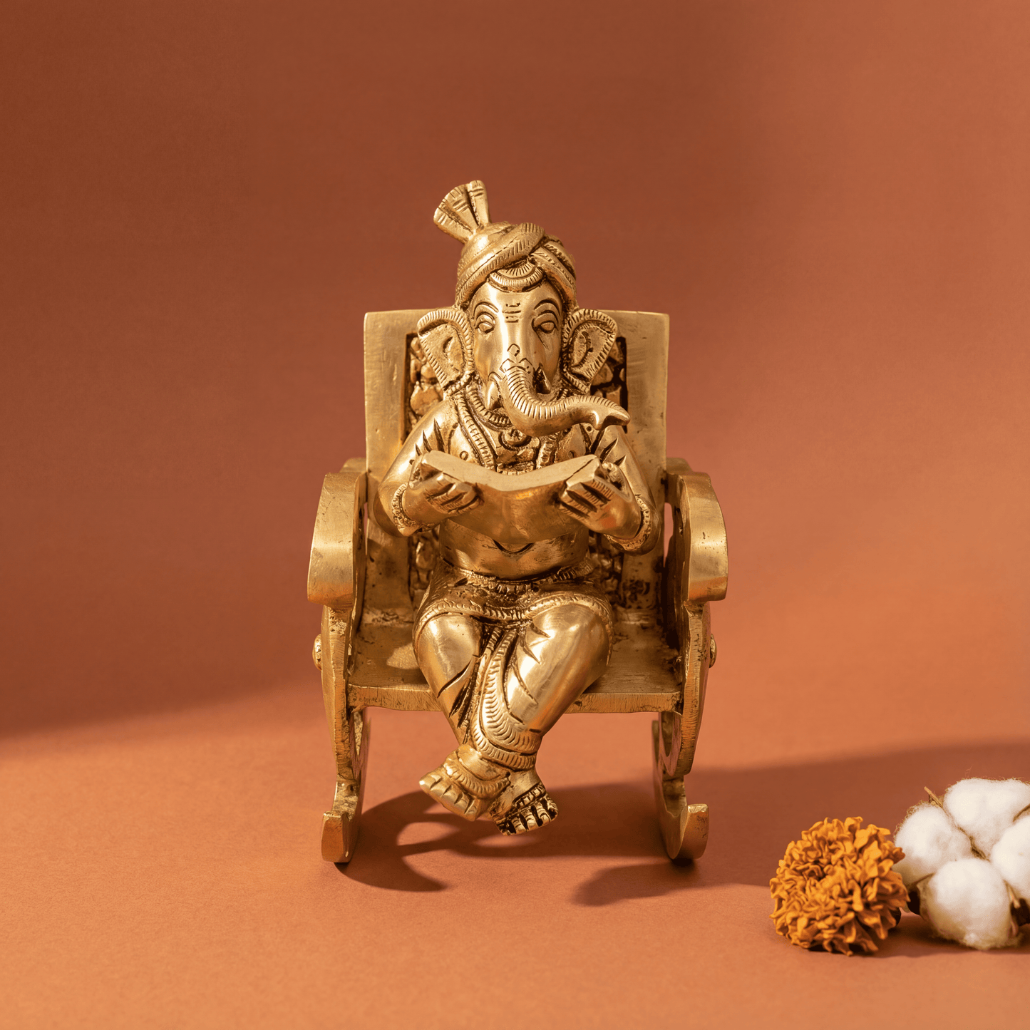 Ganesha on Rocking Chair - Small