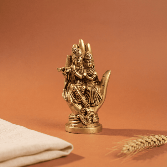 Radha Krishna in Palm